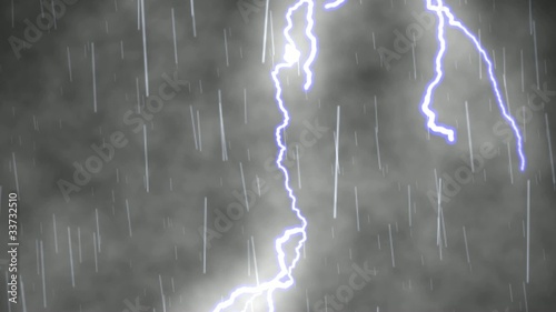 pioggia fulmini e nuvole notturno