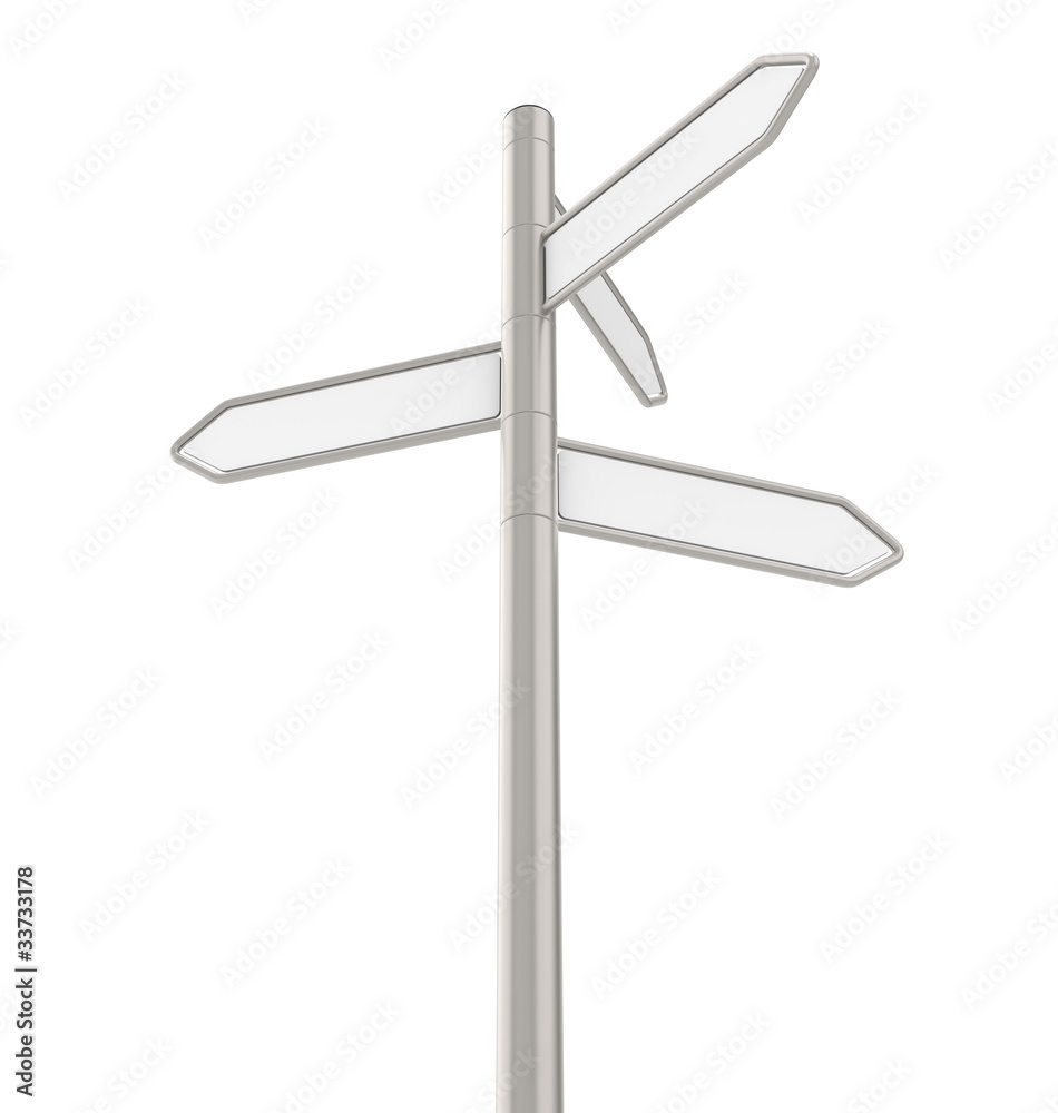 Direction signs x 4. Blank Direction signs for copy space Direction signs x 4. Blank Direction signs for copy space