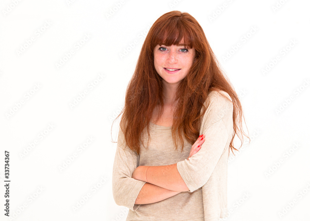 smiling young attractive woman smiling young attractive woman
