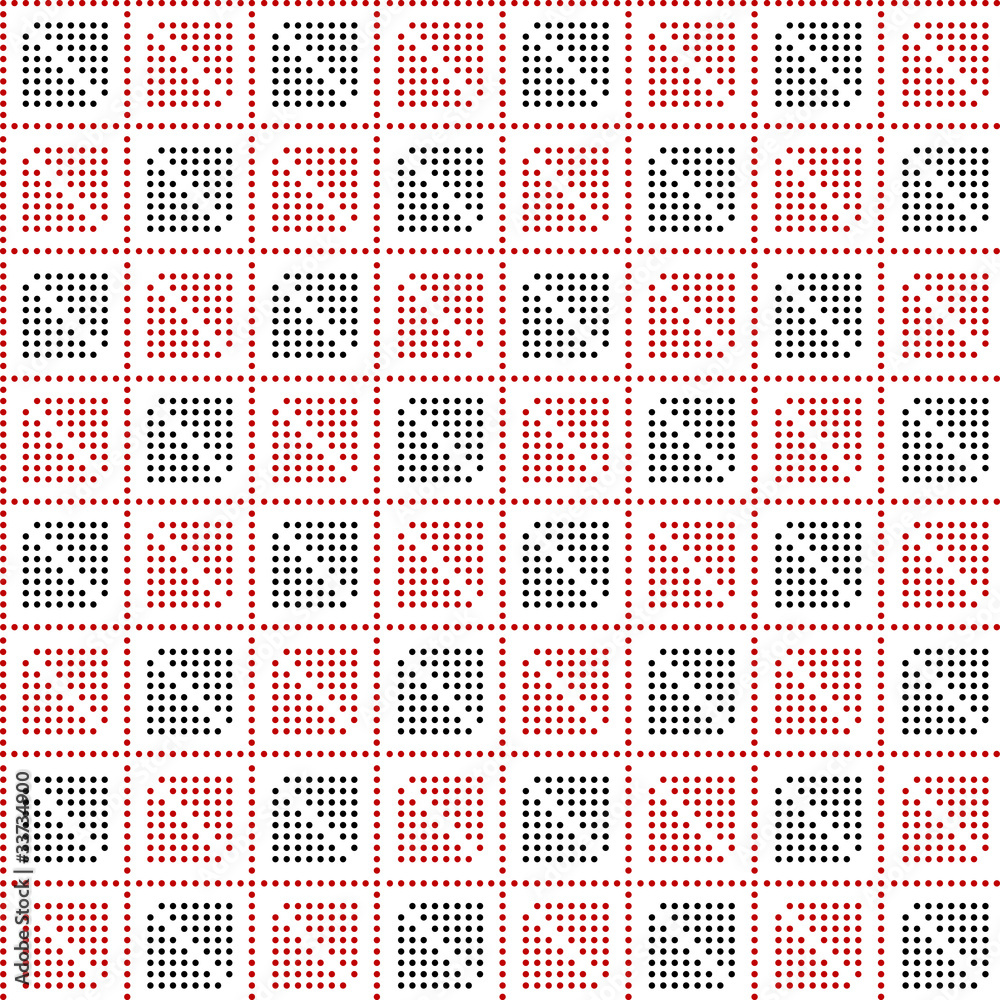 Seamless pattern with geometrical shapes