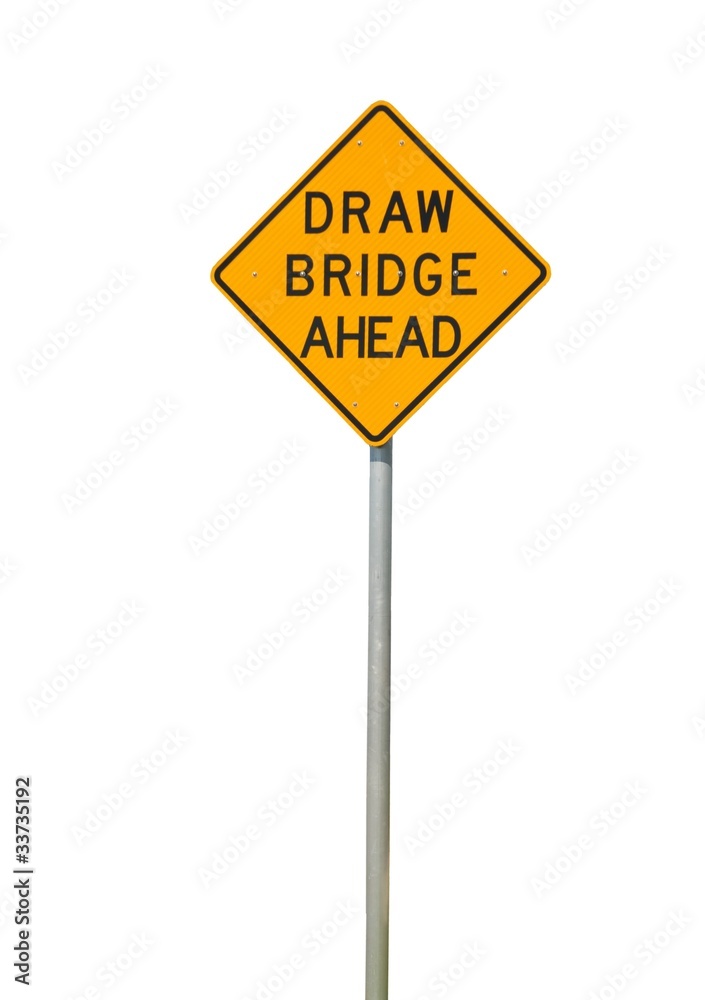 drawbridge ahead sign