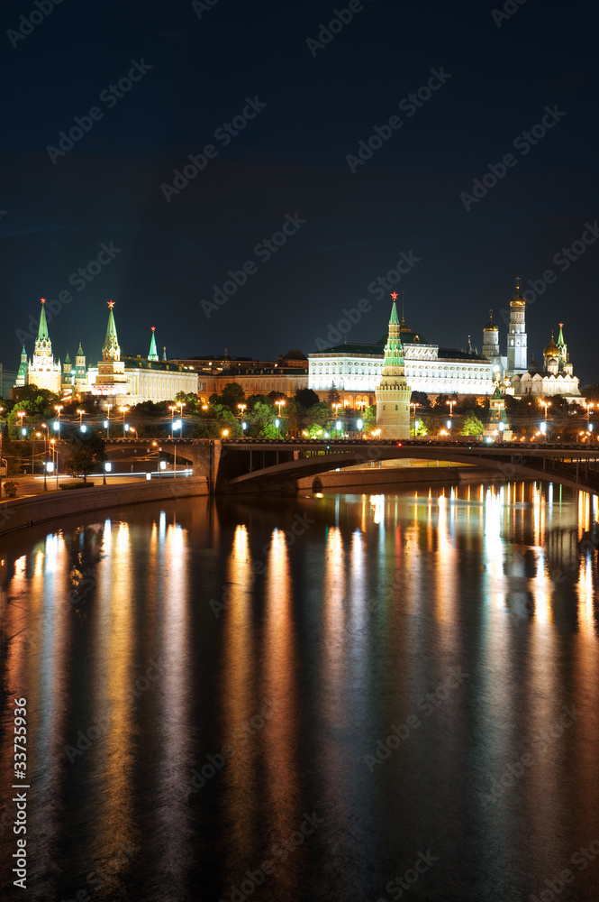 Obraz premium Russia Kremlin and river in Moscow