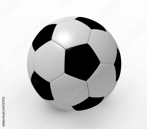 3D rendered soccer ball