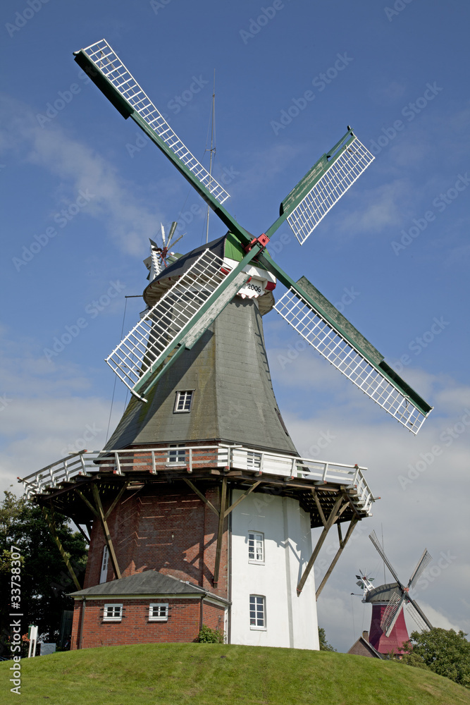 Windmühlen in Greetsiel, NIedersachsen, Deutschland
