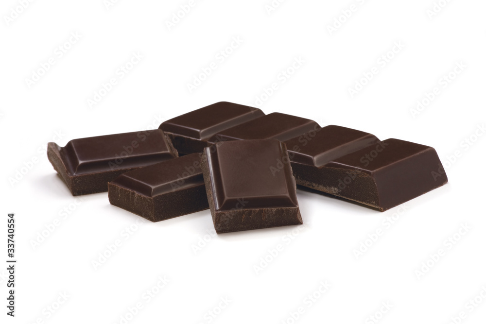 Chocolate bar and chunks