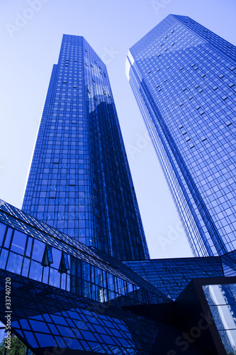 Glass skyscrapers,business center