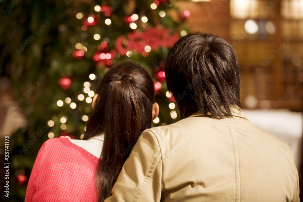 Fototapeta premium クリスマスのカップルイメージ