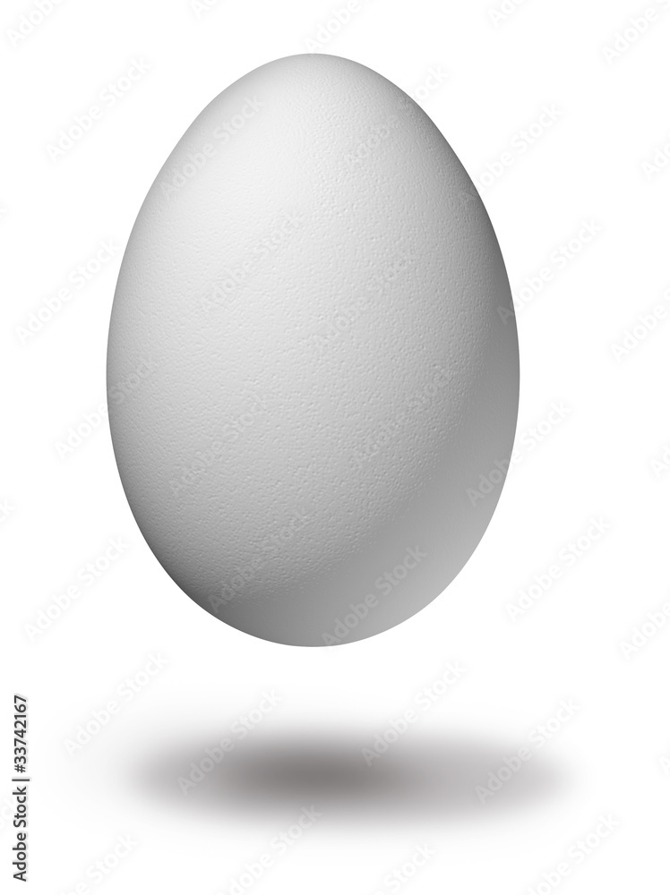 Single white egg