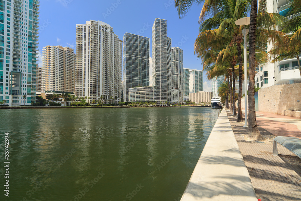 Obraz premium Downtown Miami Cityscape