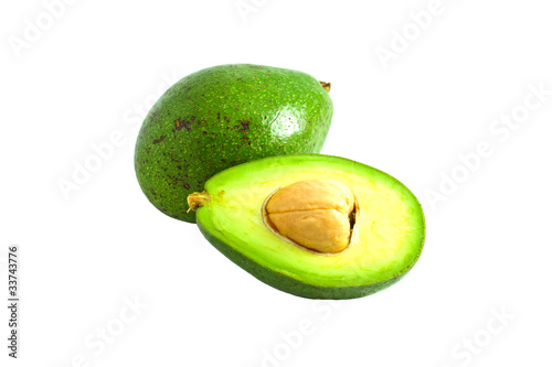 Avocado isolated on white background