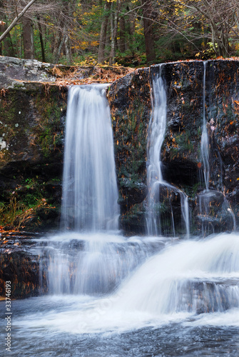 Autumn Waterfall in mountain