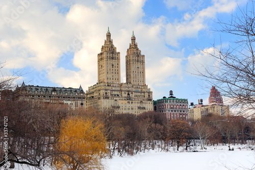 New York City Manhattan Central Park in winter