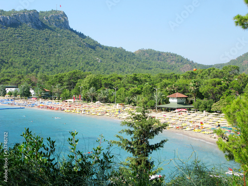 beach landscape kemer turkey photo