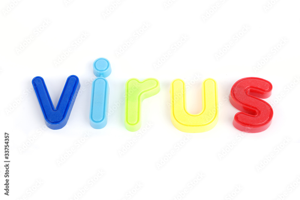colorful virus letters colorful virus letters