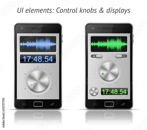 Control knobs and displays photo