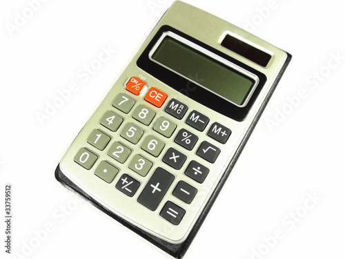 Calculator on white background © rvlsoft