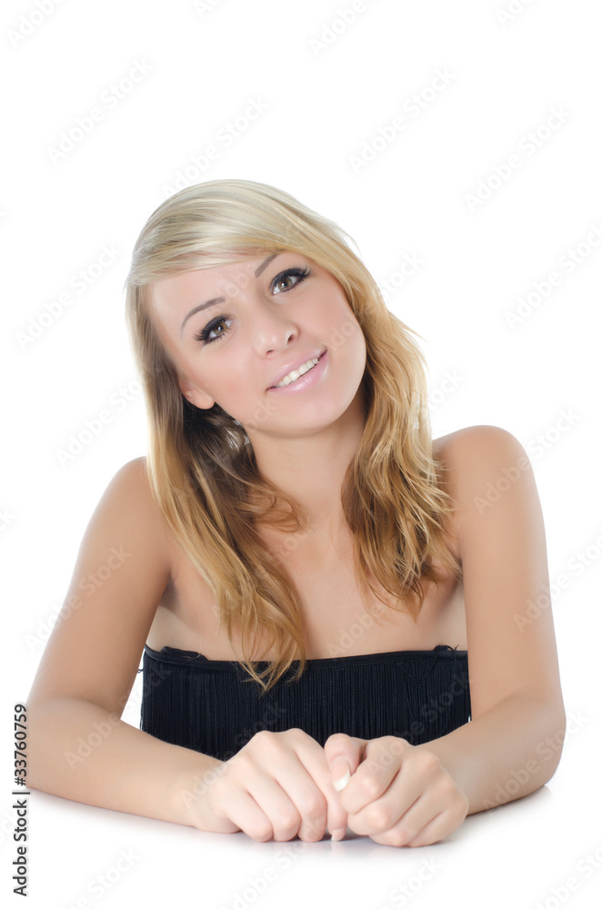 Portrait of the young beautiful girl