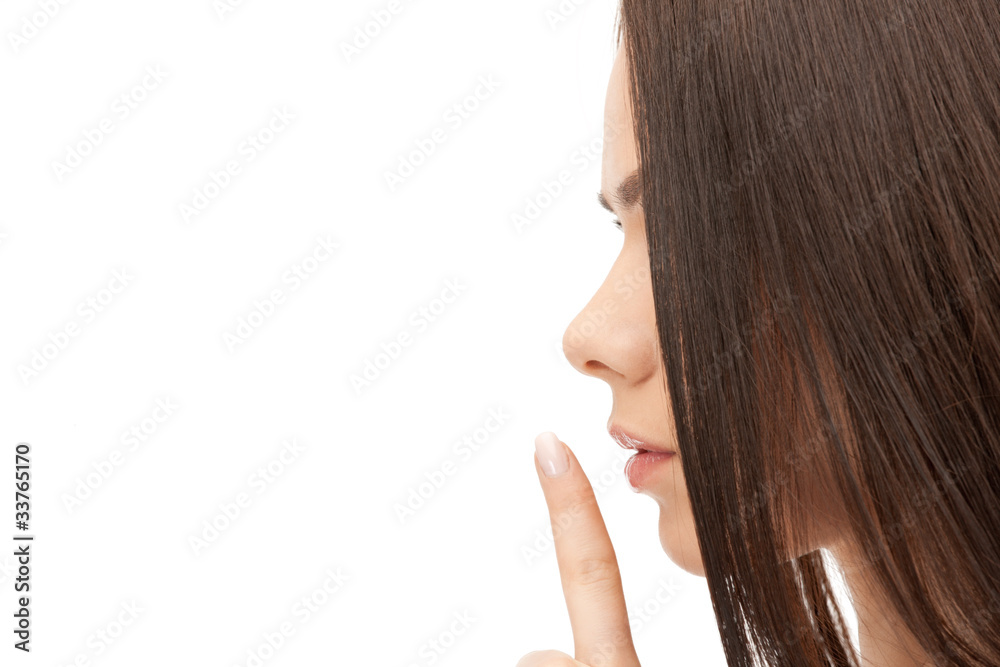 finger on lips finger on lips