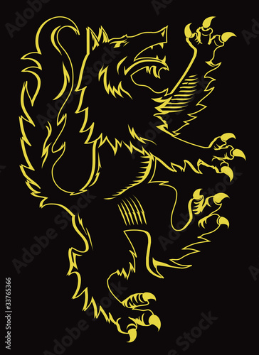 Reverse Wolf Rampant