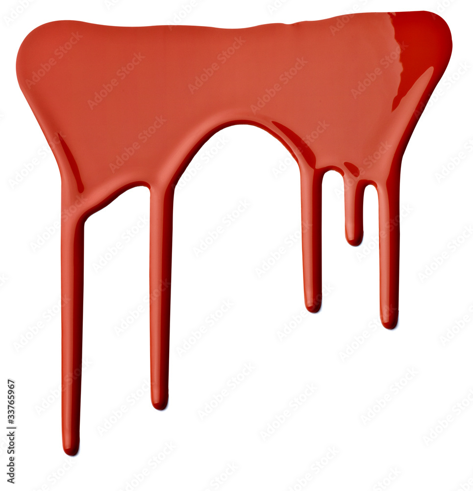red paint leaking art red paint leaking art