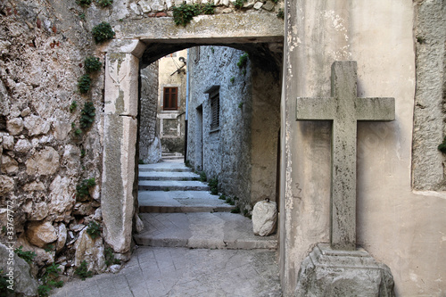 Mysterious town - Plomin in Istria, Croatia photo