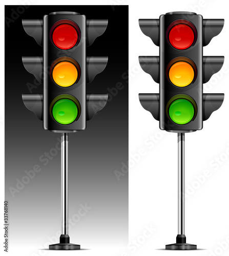 traffic lights with three