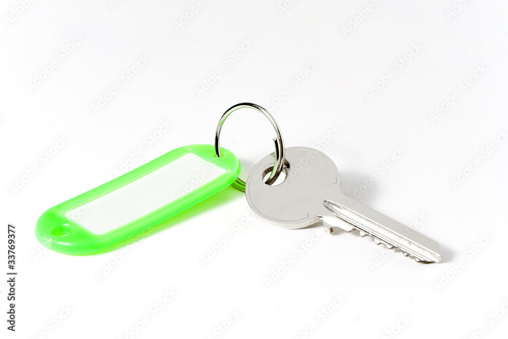 Key with green turnkey Key with green turnkey