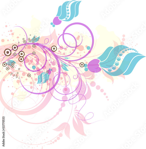 Floral abstract background.