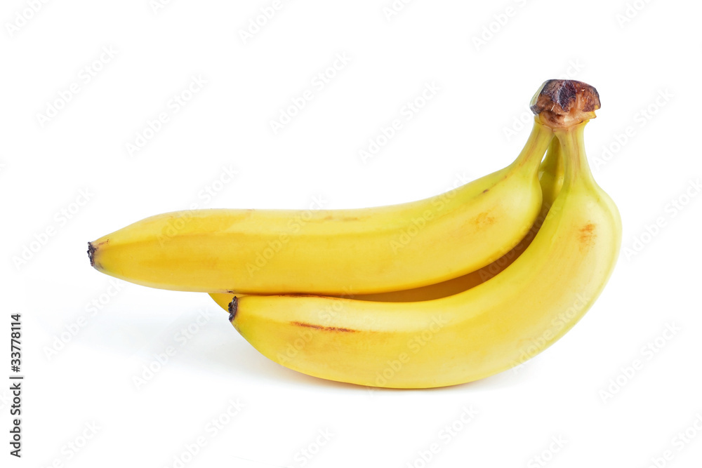 Bunch of bananas, isolated on white background