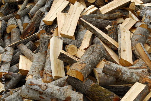 Pile of chopped woods