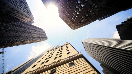 Urban high rise living in the Skyscraper modern world of NY, USA