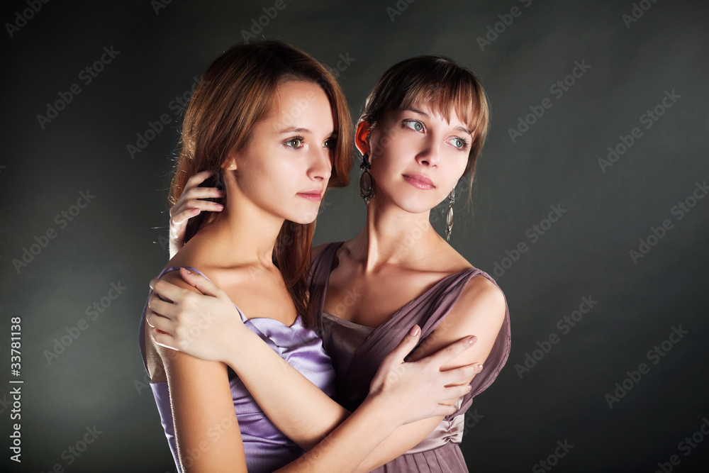 Two young beautiful women Two young beautiful women