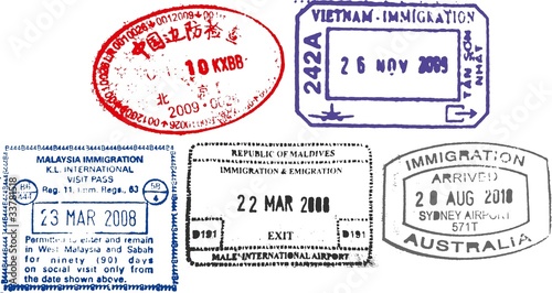 passport stamps