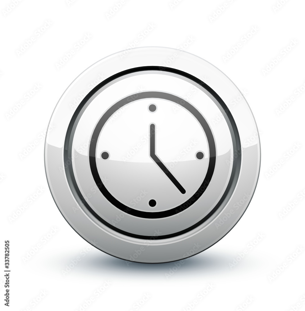 icône horloge temps Stock Vector | Adobe Stock