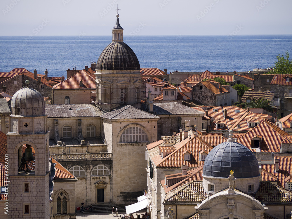 Obraz premium The Walled City of Dubrovnic in Croatia Europe