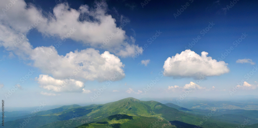 White clouds over Petros peak