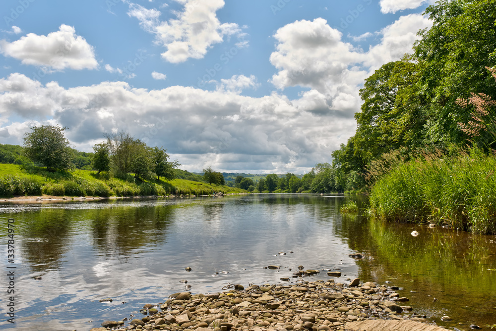 Naklejka premium River Ribble scenic