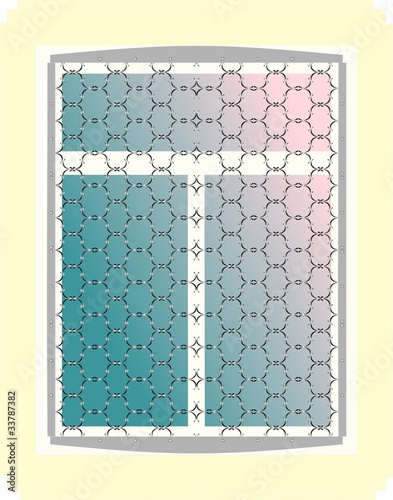 2. Grille on the window.