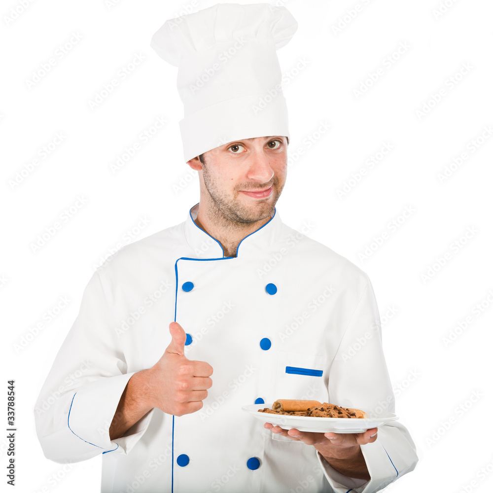 Happy chef isolated on white background Happy chef isolated on white background