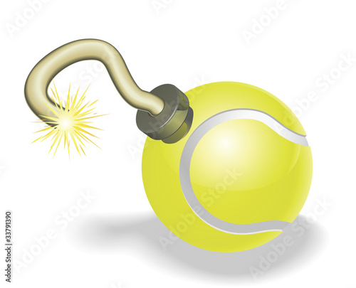 Tennis ball bomb concept