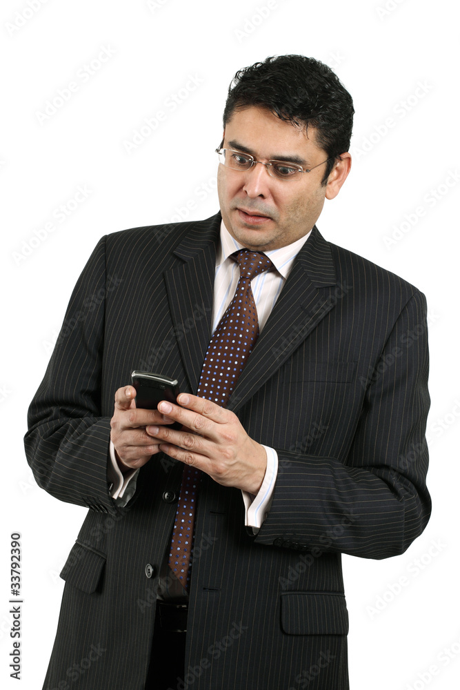 Indian businessman surprised with message Indian businessman surprised with message
