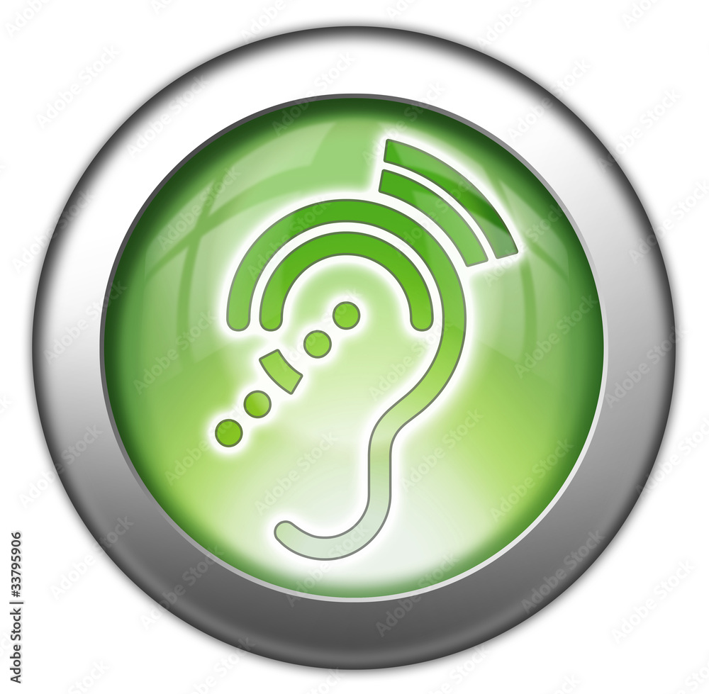 Green glossy 3D effect button Green glossy 3D effect button
