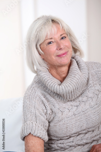 Portrait of smiling senior woman