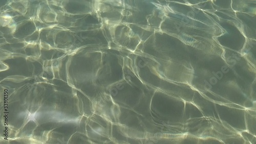 sparks on  transparent  water surface