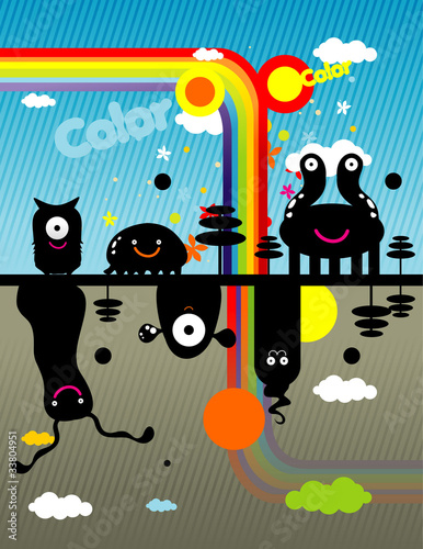 personajes abstractos en vector