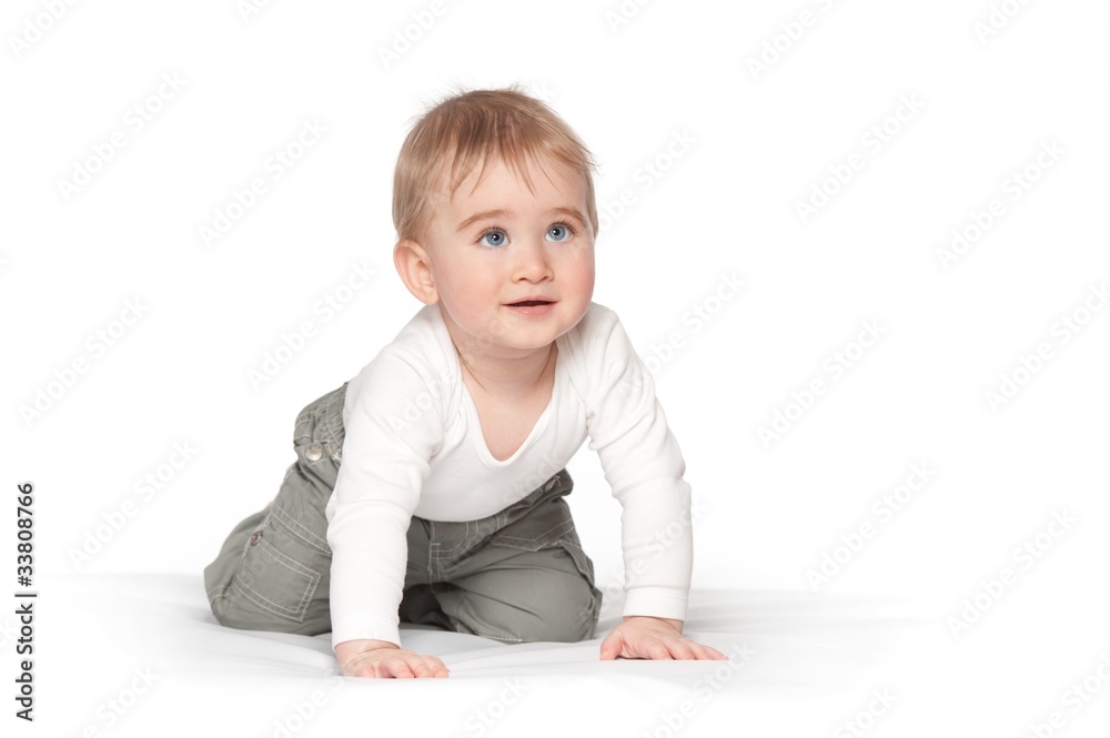 Baby boy isolated on white background Baby boy isolated on white background