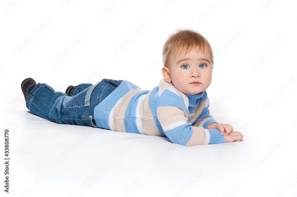 Baby boy isolated on white background Baby boy isolated on white background