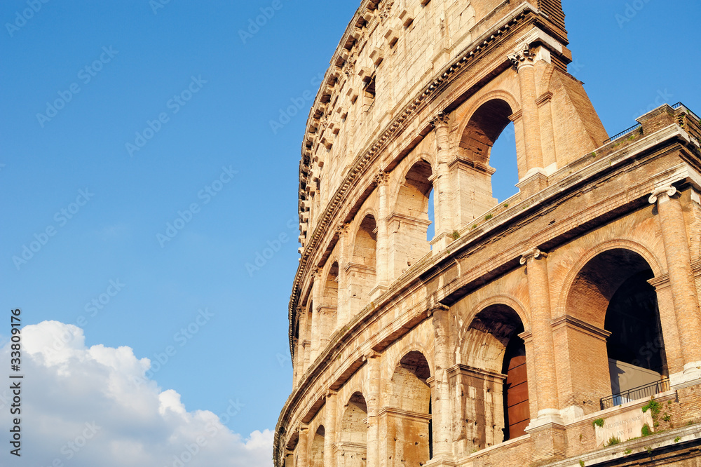 Side of Colosseum