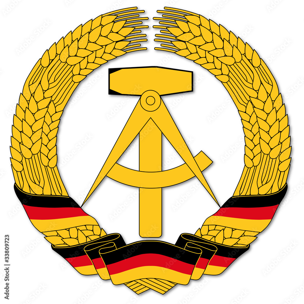 DDR Wappen Stock Vector | Adobe Stock