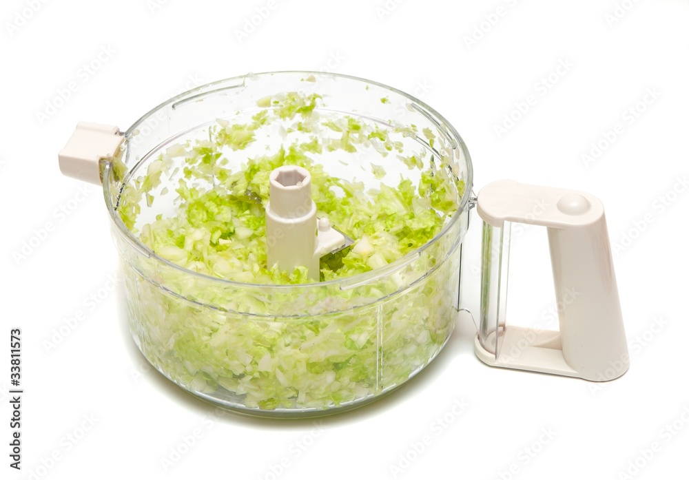 crushed salad in plastic crushed salad in plastic